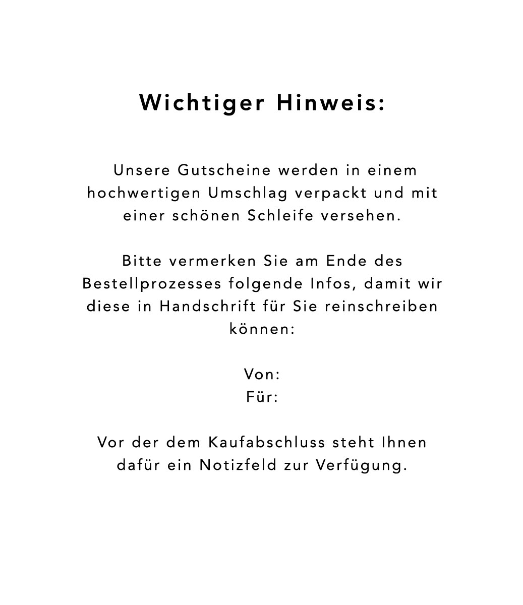 Geschenkgutschein